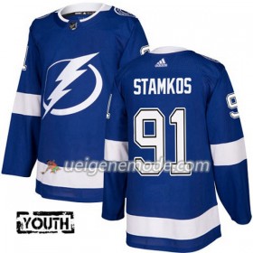 Kinder Eishockey Tampa Bay Lightning Trikot Steven Stamkos 91 Adidas 2017-2018 Blau Authentic